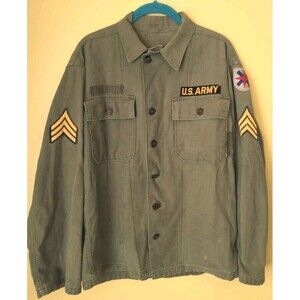 Vintage Cold War 14th Corp U.S. Army Shirt Battle Dress Small Shirt Jacket